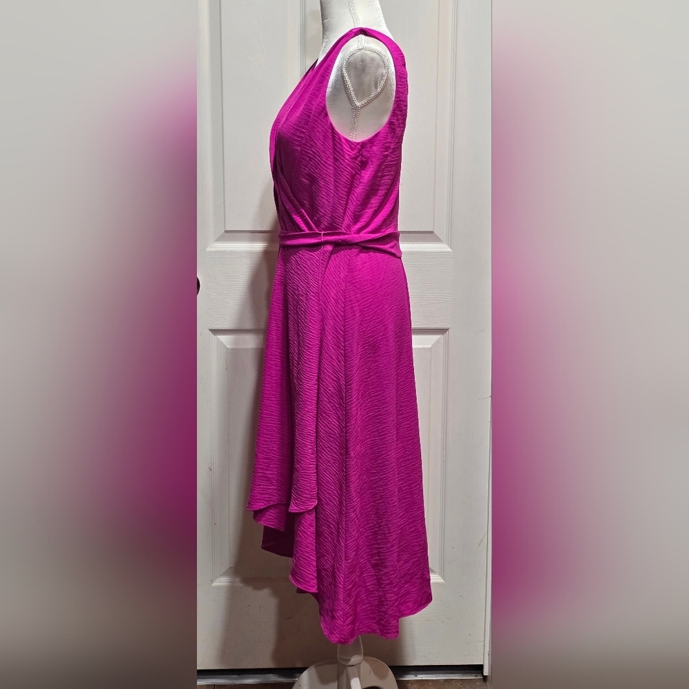 DKNY Pink Faux Wrap Dress - Picture 6 of 15